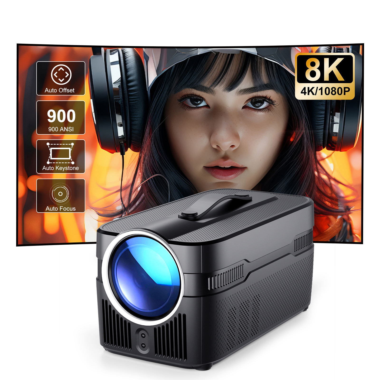 Factory Wholesale HY450C 4K Video Projector 