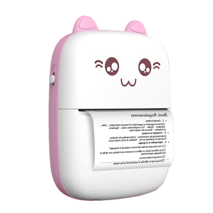 Mini Printer Portable Pocket Thermal Printer Paper Bluetooth Wireless Smart Printer for Photo Picture Office Receipt Label