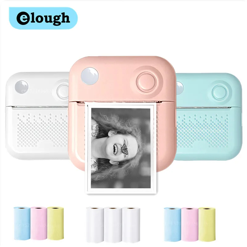  Portable Inkless Self-adhesive Label Printer Multifunctional Printers Pocket Wireless Small Thermal Printer