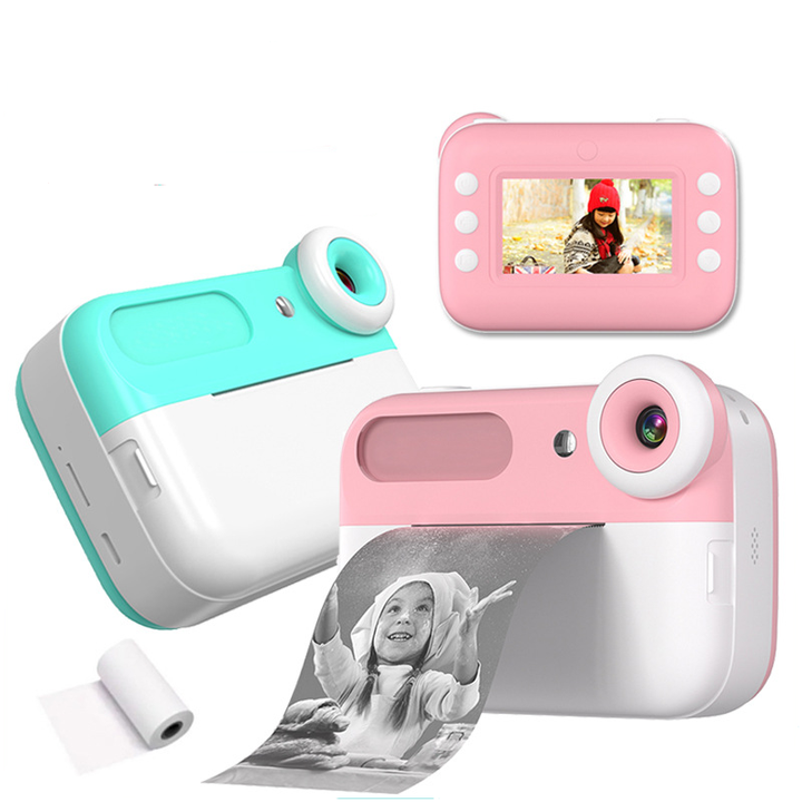 1080p Hd Mini Camera With Thermal Photo Paper Toys Digital Camera Gifts Toys Kids Instant Print Camera
