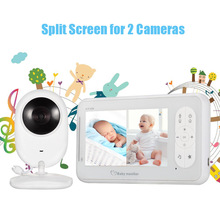 4.3Inch LCD Display 18m Night Vision Two-Way Audio Night Light Temperature Nanny Camera Video Baby Monitor MB98 Model Shenzhen