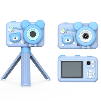 Y13 Cute Bear Kids Tripod Camera