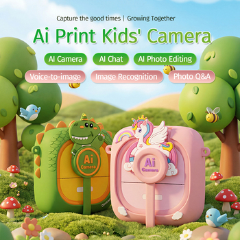 Y5 Kids AI Instant Print Camera with Flip Lens