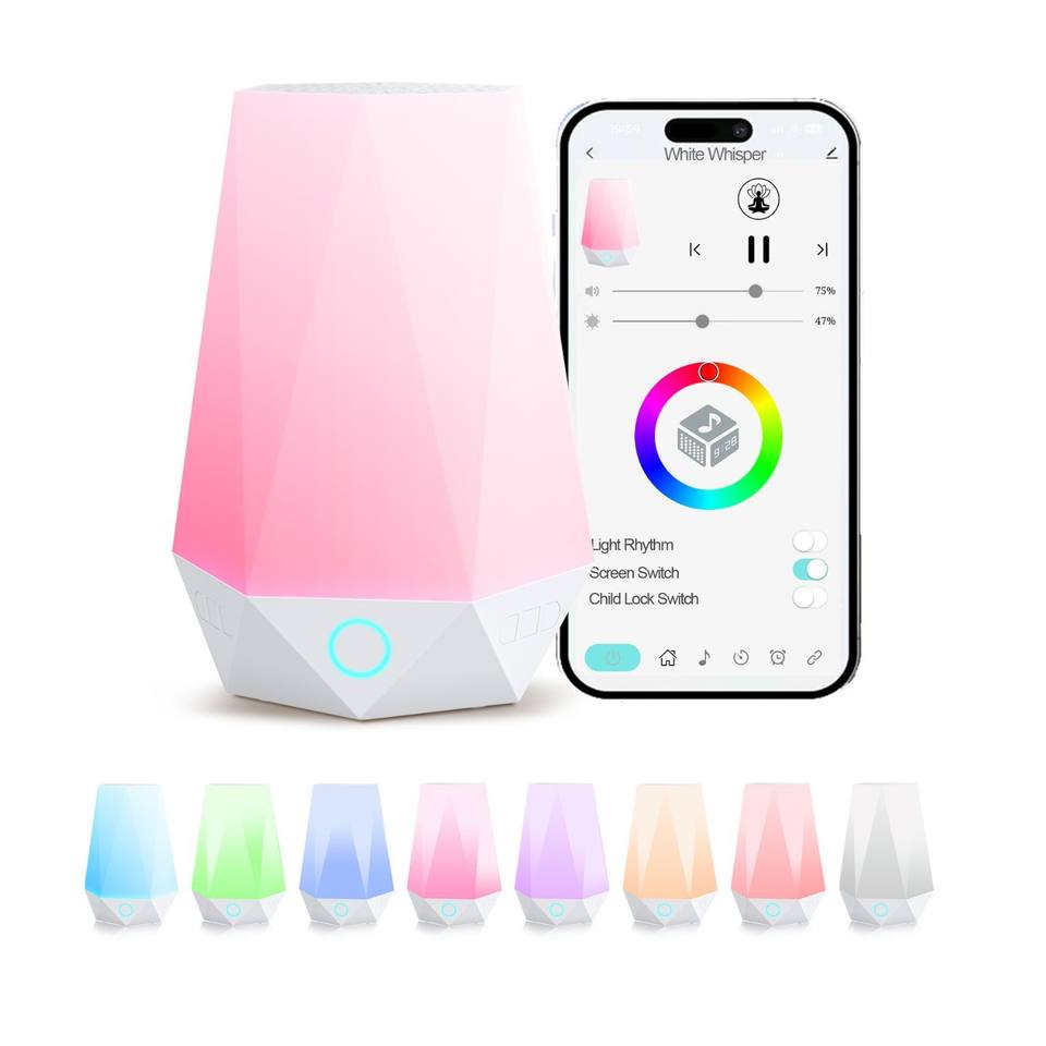 Y7 Colorful LED White Noise Speaker, 8-10H Working Time