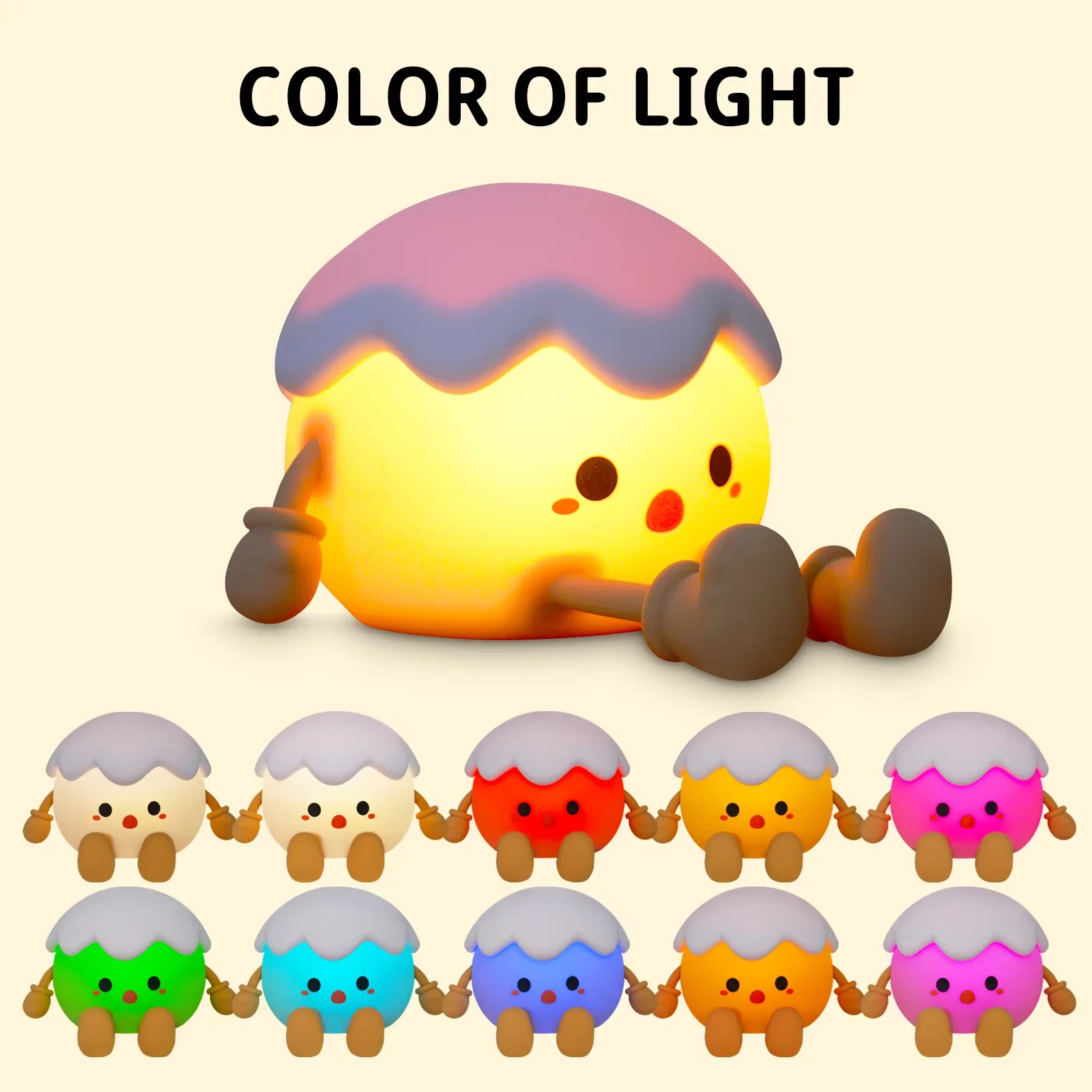 X04 Cute Animal & Food Silicone Night Light