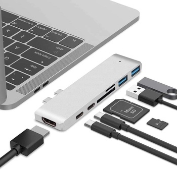XY-3 Type-C To HDMI+USB3.0X2 HUB  +PD+SD/TF