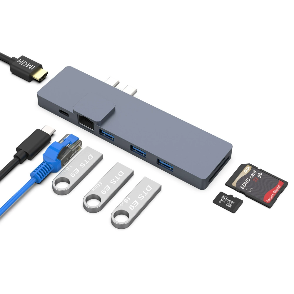 XY-8 Aluminium 8-in-1 USB-C Hub for MacBook