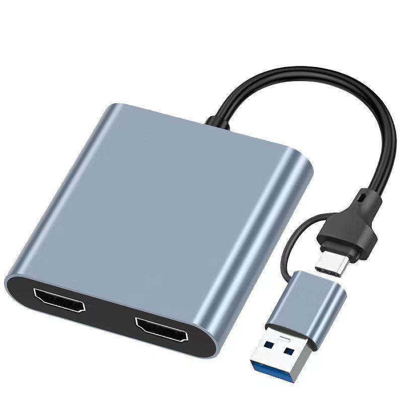 XY-13 Dual HDMI Multiport Adapter with 100W PD