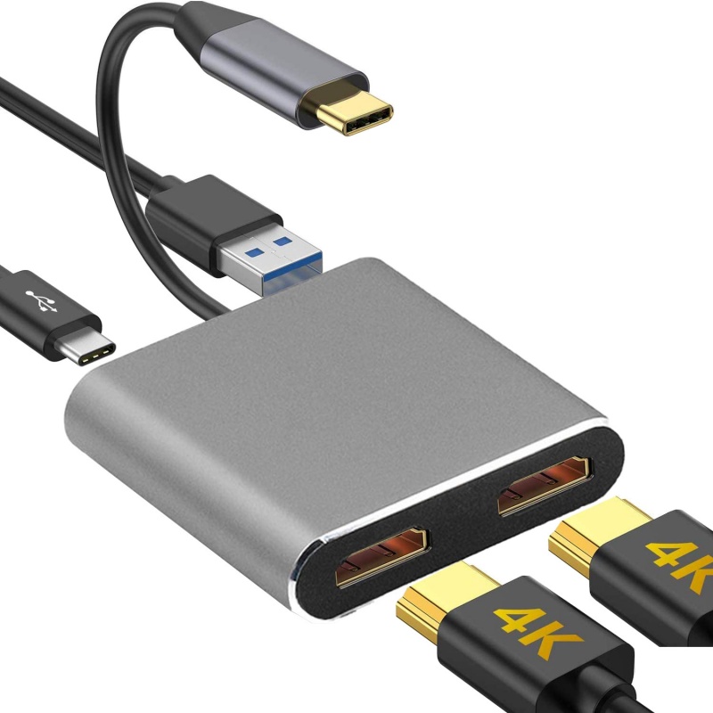 XY-18  USB C to Dual HDMI Adapter