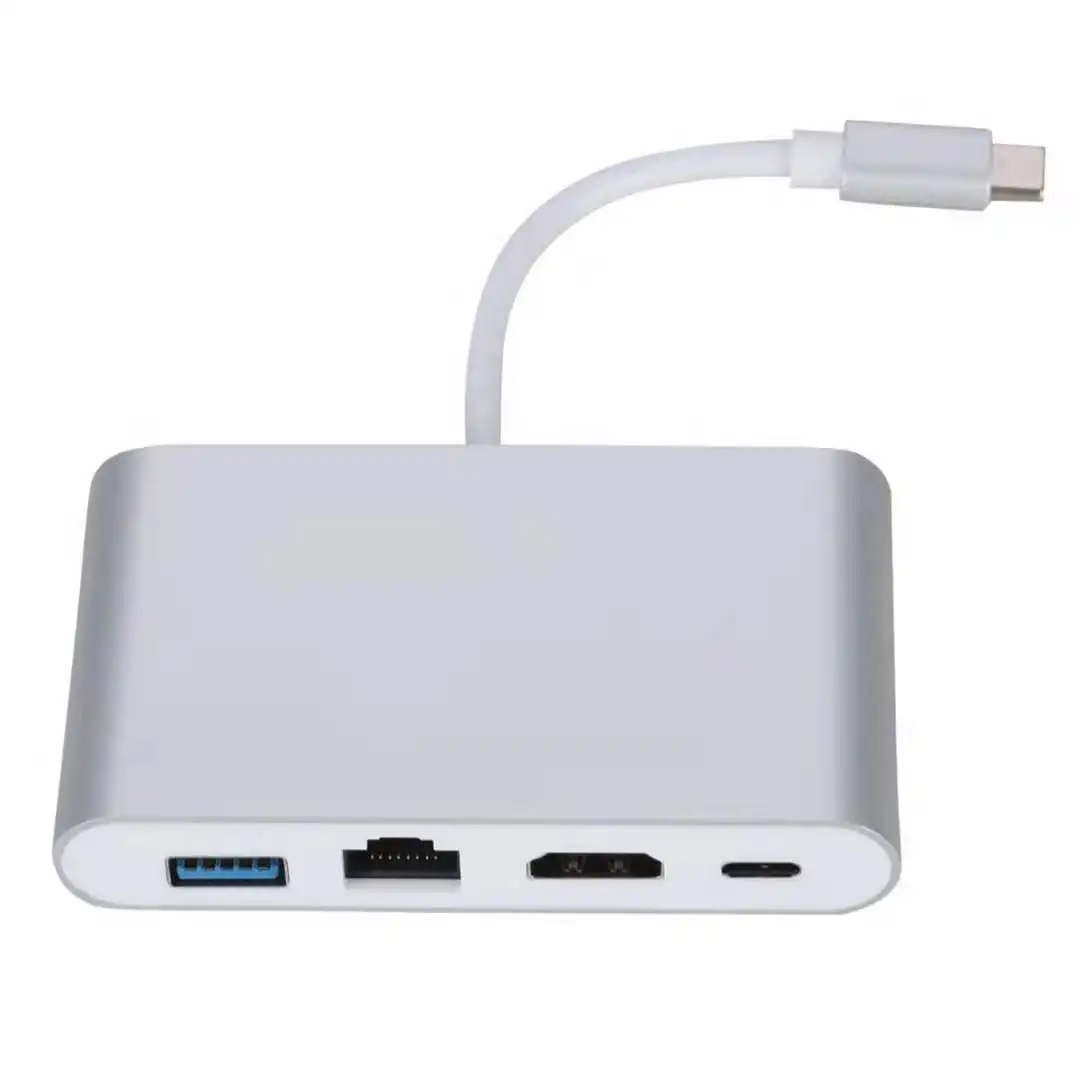 XY-21 4K HDTV RJ45 USB 3.0 Type C PD Charger for Macook Pro Air iPhone