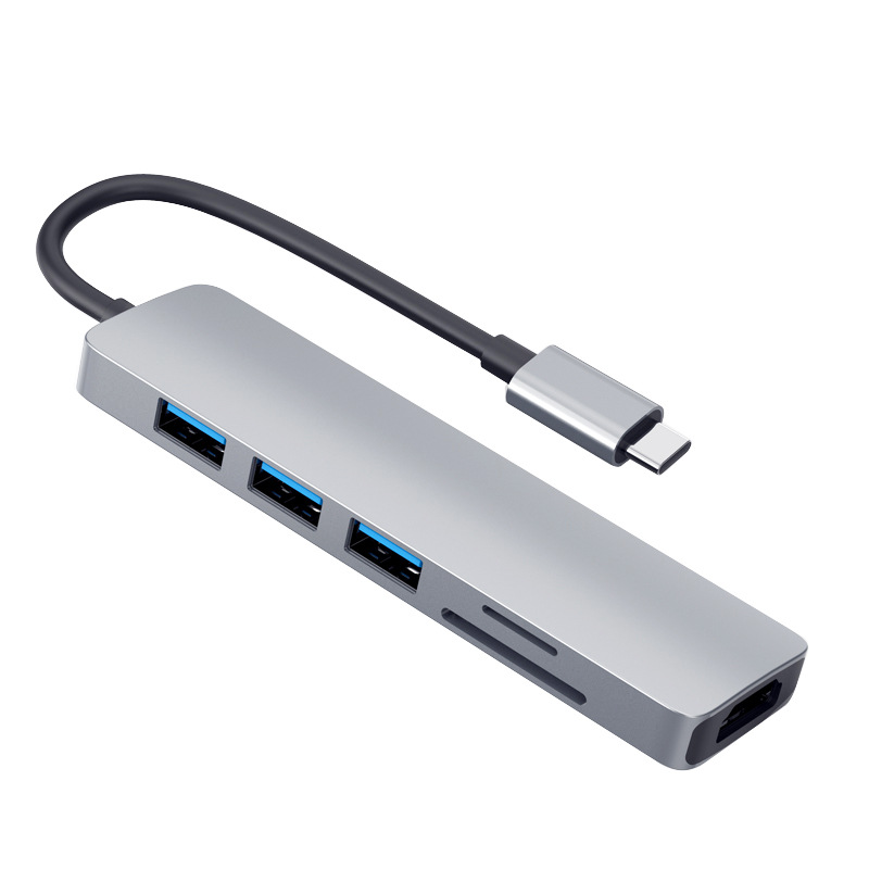 XY-26 USB C Docking Station Adapter with Card Reader 4K HDMI Multiport USB3.0 TF PD SD Reader All in One USB Type C Hub
