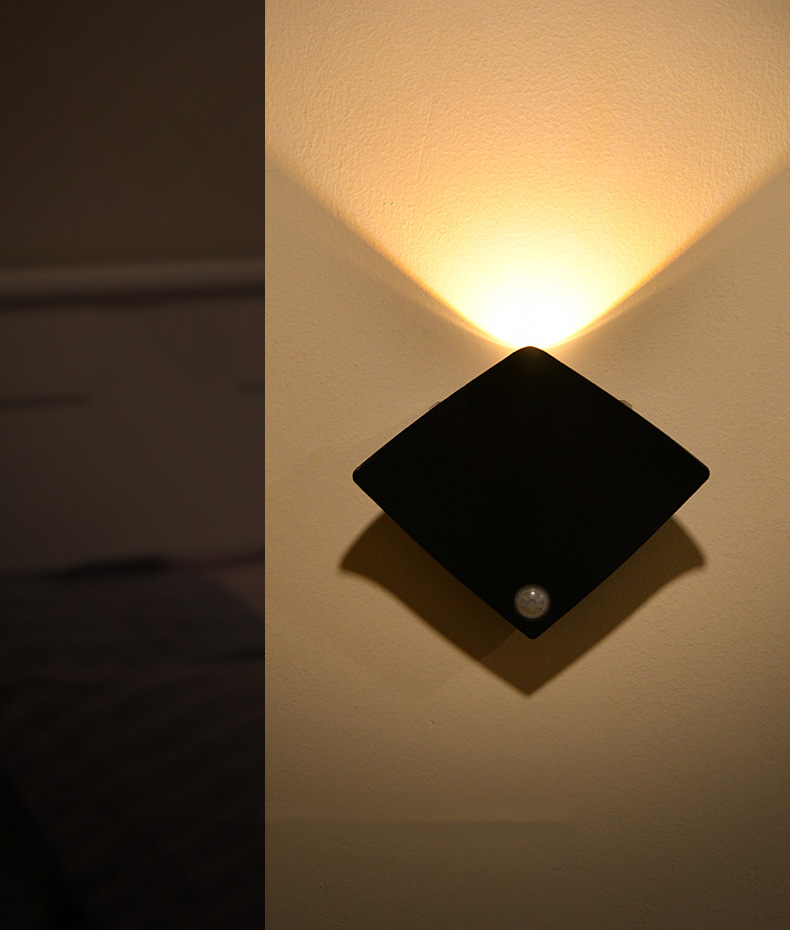 B016 Nordic Design Cross-border Motion Sensor Light for Bedroom Living Room Wardrobe Cabinet Wall Lamp Rechargeable Battery Night