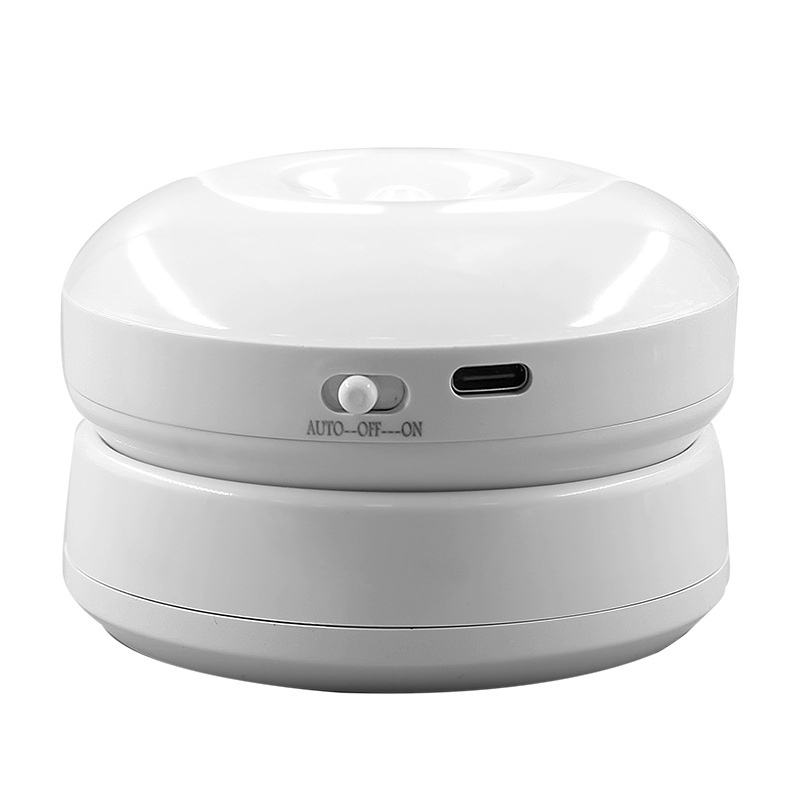 B017 Rechargeable ABS Battery Night Light Warm White Rotating LED Touch Control Waterproof for Bedroom Bedside Wall Stair Corridor