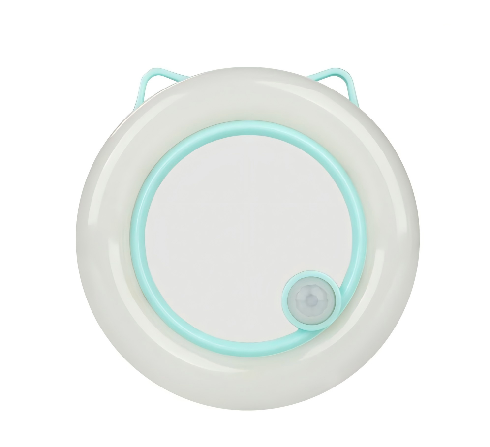 B018  Wholesale Cat Ear Motion Sensor Night Light, 6500K Cool White, COB LED, Magnetic Mount, Micro USB Rechargeable Wall Lamp